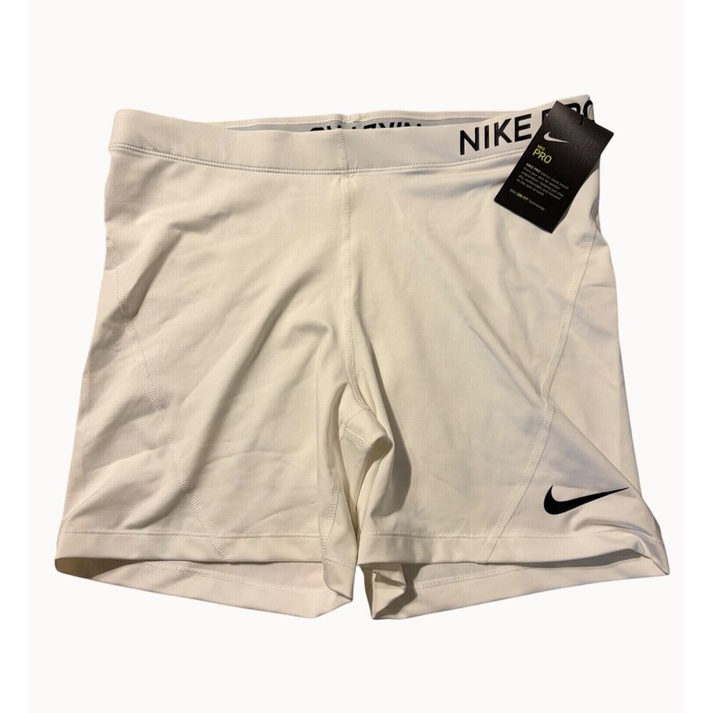 NIKE PRO Women's 3" training shorts in white - Women's XXL